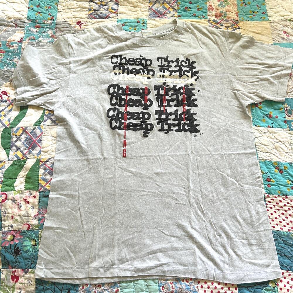 Vintage 1985 Cheap Trick Standing on the Edge Tour Tee Paper Thin Single Stitch